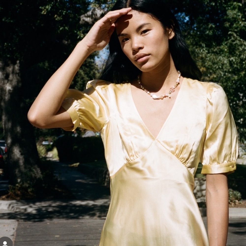 Yellow Midi Dress